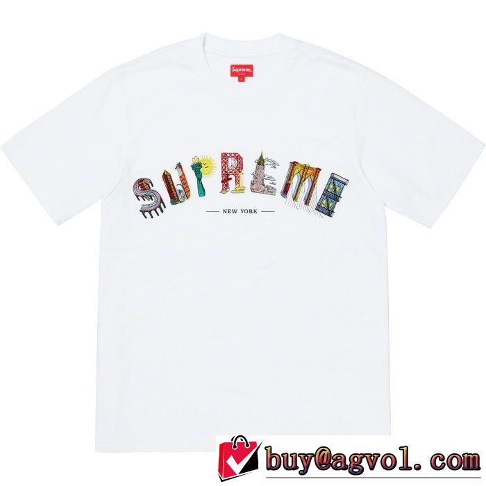SUPREME 19SS City Arc Tee  リラックス感のあるゆったり Tシャツ/半袖 2色可選 オシャレアイテム
