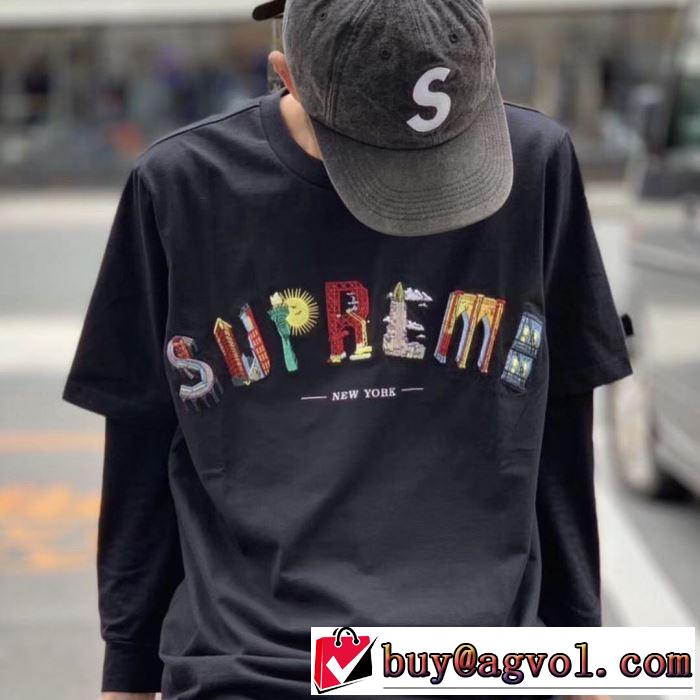 SUPREME 19SS City Arc Tee  リラックス感のあるゆったり Tシャツ/半袖 2色可選 オシャレアイテム