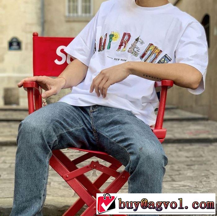 SUPREME 19SS City Arc Tee  リラックス感のあるゆったり Tシャツ/半袖 2色可選 オシャレアイテム