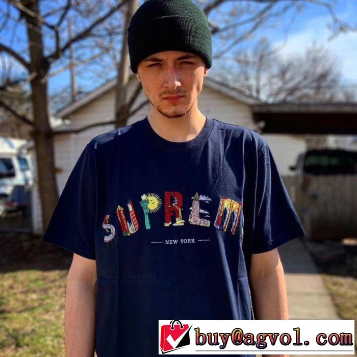 SUPREME 19SS City Arc Tee  リラックス感のあるゆったり Tシャツ/半袖 2色可選 オシャレアイテム