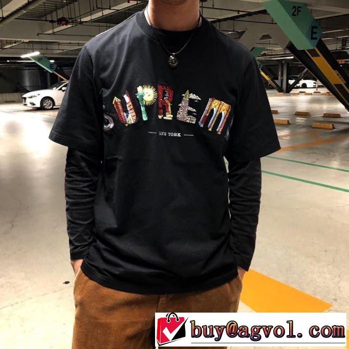 SUPREME 19SS City Arc Tee  リラックス感のあるゆったり Tシャツ/半袖 2色可選 オシャレアイテム