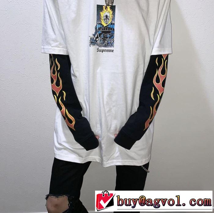 今流行りの最新コレクション Tシャツ/半袖 3色可選 Supreme 19SS Ghost Rider Tee 元気な印象のコーデ