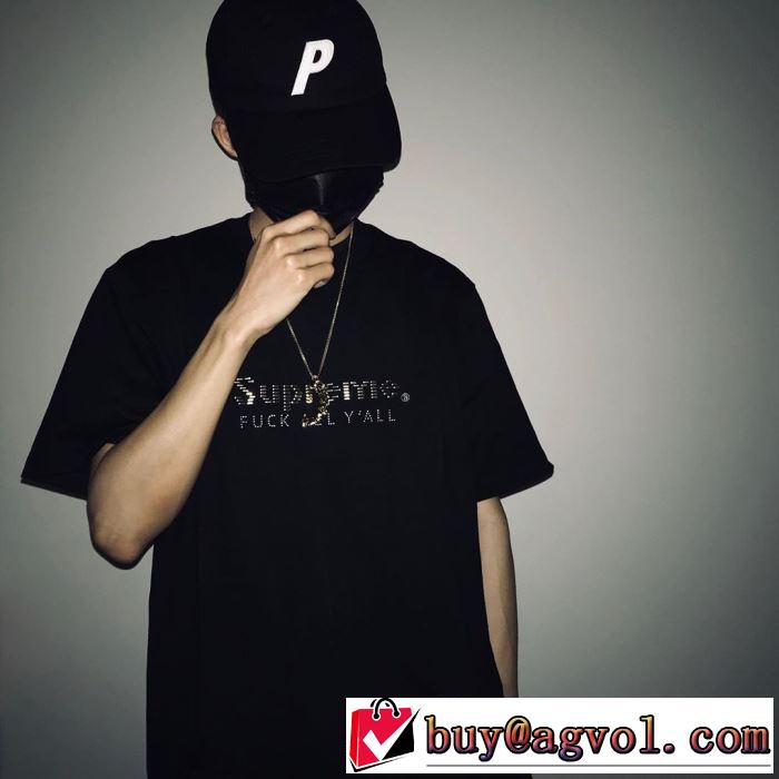 今シーズン注目のデザイン Supreme 19ss Gold Bars Tee 2019春夏のトレンド新商品 シャツ/半袖 2色可選
