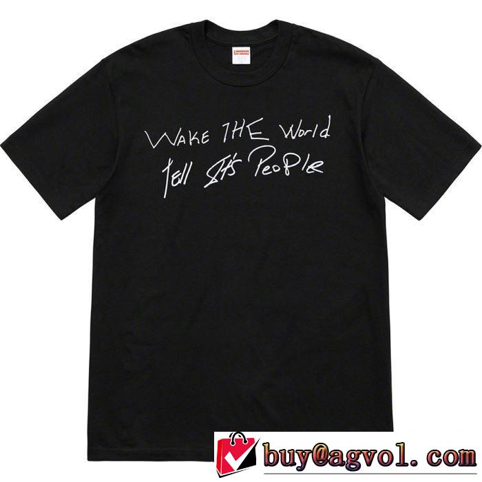 柔らかい印象に上質 SUPREME Buju Banton Wake The World Tee  シャツ/半袖 2色可選 2019春夏のトレンド新商品