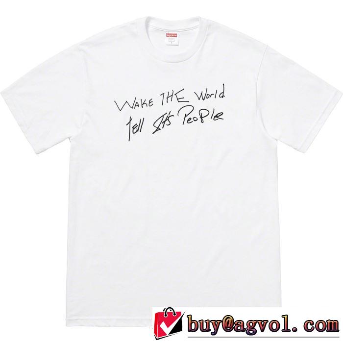 柔らかい印象に上質 SUPREME Buju Banton Wake The World Tee  シャツ/半袖 2色可選 2019春夏のトレンド新商品