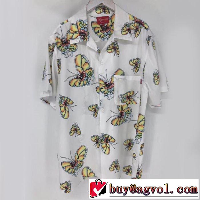19SS Gonz Butterfly Shirt 魅力的なカラー使い シャツ/半袖 おしゃれな大人の着こなし