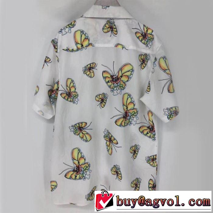 19SS Gonz Butterfly Shirt 魅力的なカラー使い シャツ/半袖 おしゃれな大人の着こなし