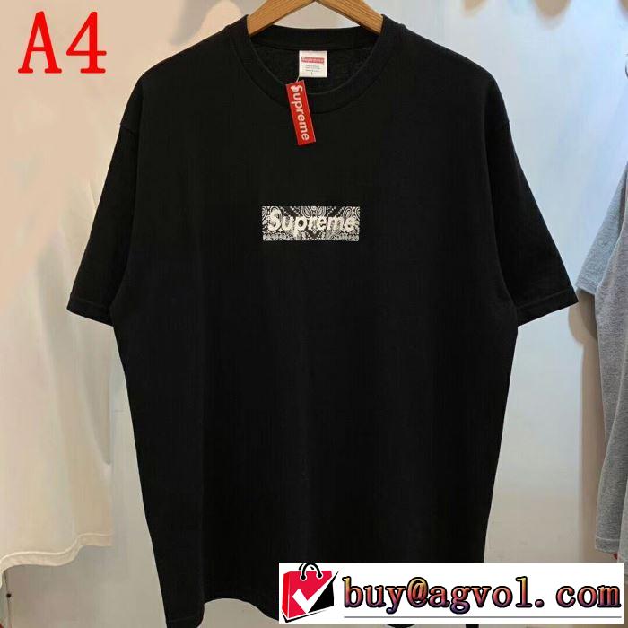 ぜひ今年のトレンドをチェックBox Supreme 01FW Paisley Box Logo Tee  シャツ/半袖 4色可選
