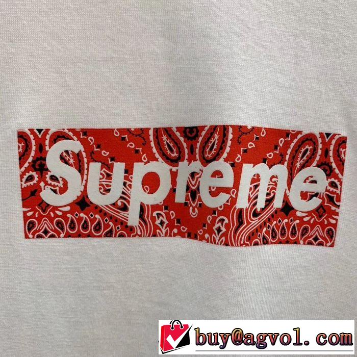 ぜひ今年のトレンドをチェックBox Supreme 01FW Paisley Box Logo Tee  シャツ/半袖 4色可選