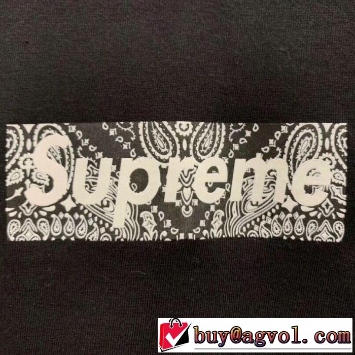ぜひ今年のトレンドをチェックBox Supreme 01FW Paisley Box Logo Tee  シャツ/半袖 4色可選