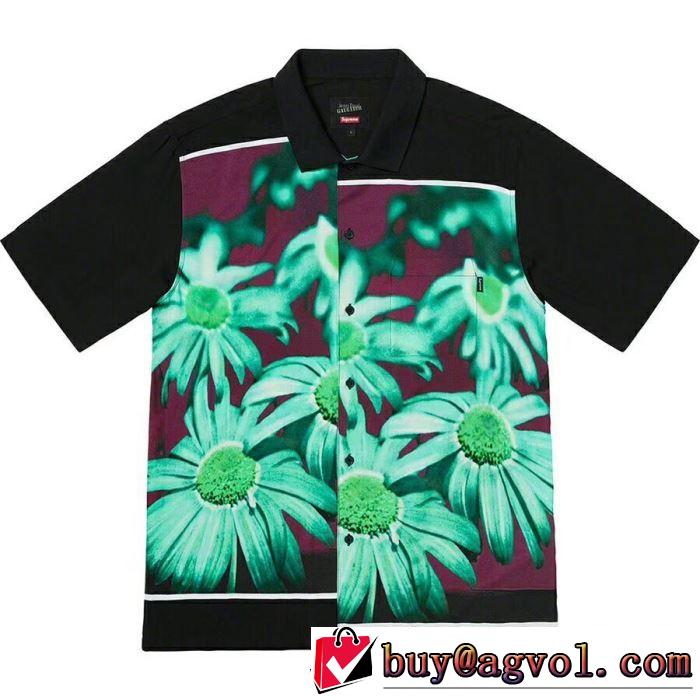 注目度が高まり最新コレクション  SupremeJean Paul Gaultier Flower Power Rayon Shirt   シャツ/半袖 2色可選