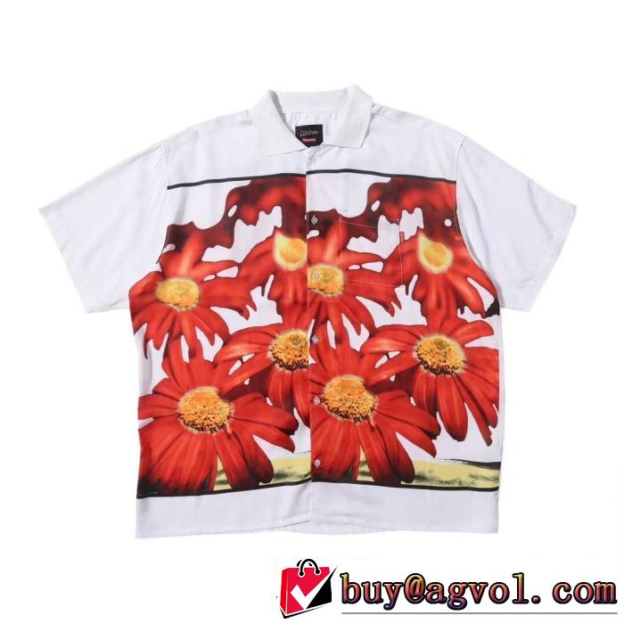 注目度が高まり最新コレクション  SupremeJean Paul Gaultier Flower Power Rayon Shirt   シャツ/半袖 2色可選