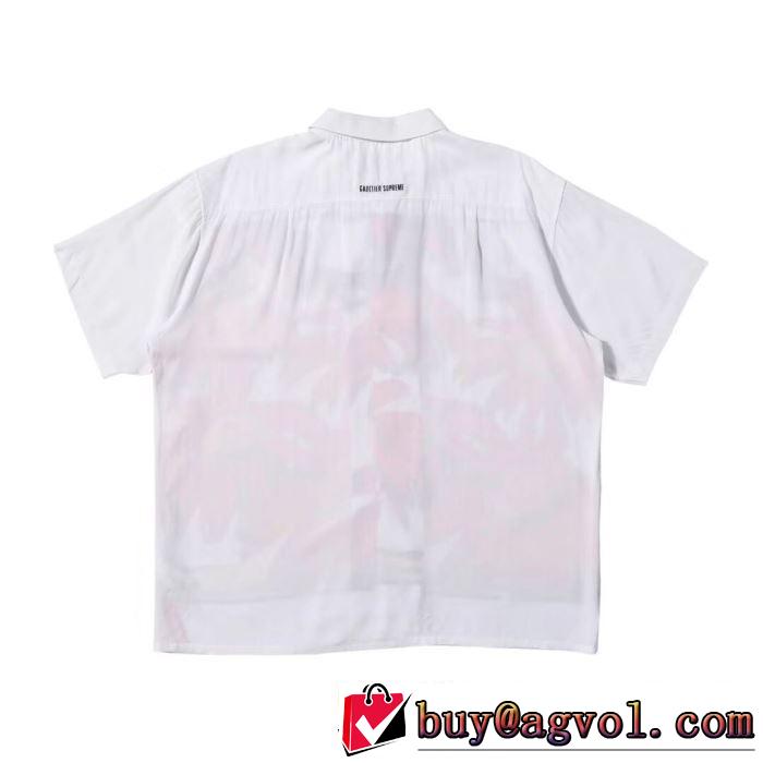 注目度が高まり最新コレクション  SupremeJean Paul Gaultier Flower Power Rayon Shirt   シャツ/半袖 2色可選