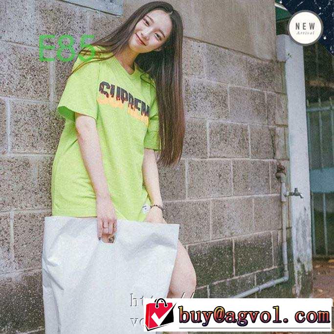 3色可選 2019トレンドカラー秋冬セール シュプリーム SUPREME とにかく完璧ブランド新作 半袖Tシャツ 大胆なチェックの人気トレンド