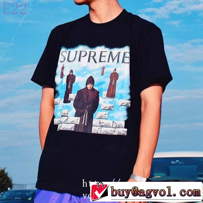 人気ファッション雑誌でも掲載 2色可選 シュプリーム最重要！2019秋冬トレンド  SUPREME 半袖Tシャツ 最新トレンドコーデおすすめ