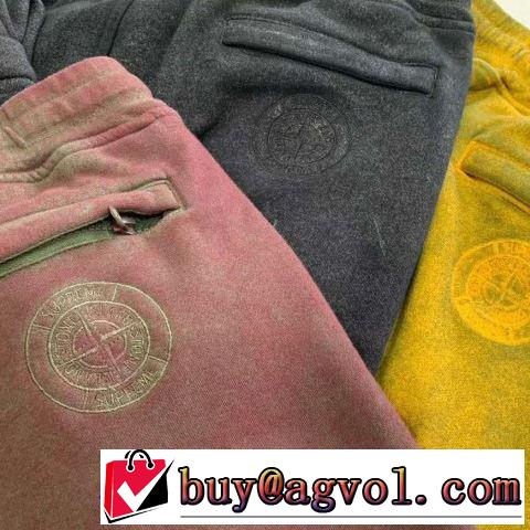 爽やかカジュアル人気 Supreme x Stone Island 19SS Sweatshort 3色可選 チノパン今期のトレンド定番アイテム