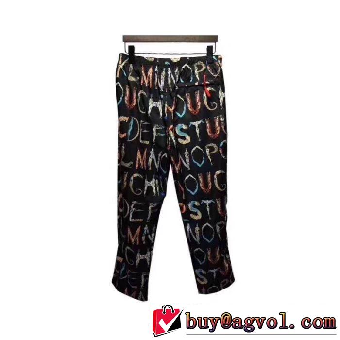 2019春夏は人気定番 upreme Alphabet Silk Pant  スエットパンツ 夏ファッションをおしゃれに楽しもう