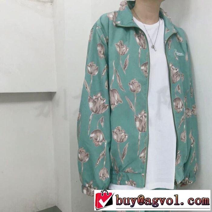 こだわりのコート 19ss Floral Silk Track Jacket Pant爽やかカジュアル人気 2色可選  柔らかい印象に上質