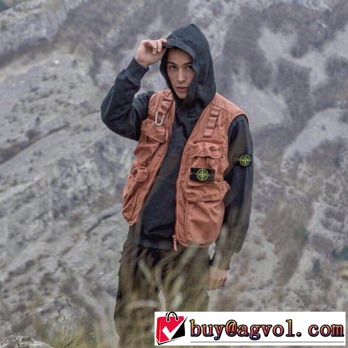 着るだけで上品なスタイル 19ss Supreme Stone Island Camo Cargo Vest さわやか夏スタイル新品