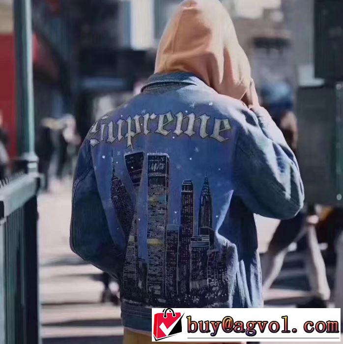 すっきりした印象に Sup 19SS Supreme New York Jacketおしゃれ上級者に挑戦  2色可選 デニムジャケット