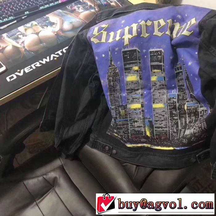 すっきりした印象に Sup 19SS Supreme New York Jacketおしゃれ上級者に挑戦  2色可選 デニムジャケット