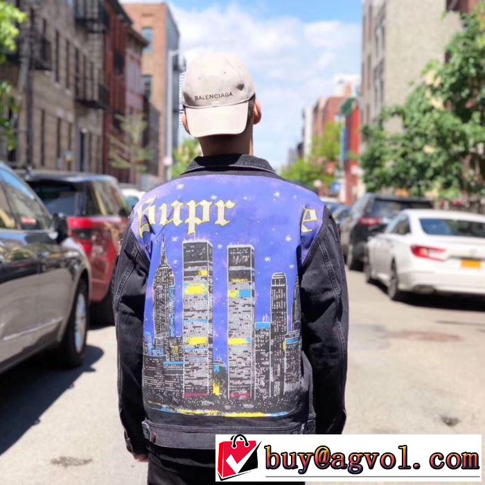 すっきりした印象に Sup 19SS Supreme New York Jacketおしゃれ上級者に挑戦  2色可選 デニムジャケット