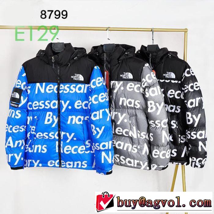 ファッション上級者向け ダウンジャケット シュプリーム SUPREME 3色可選  Supreme X TNF 2019秋、イチオシ上品