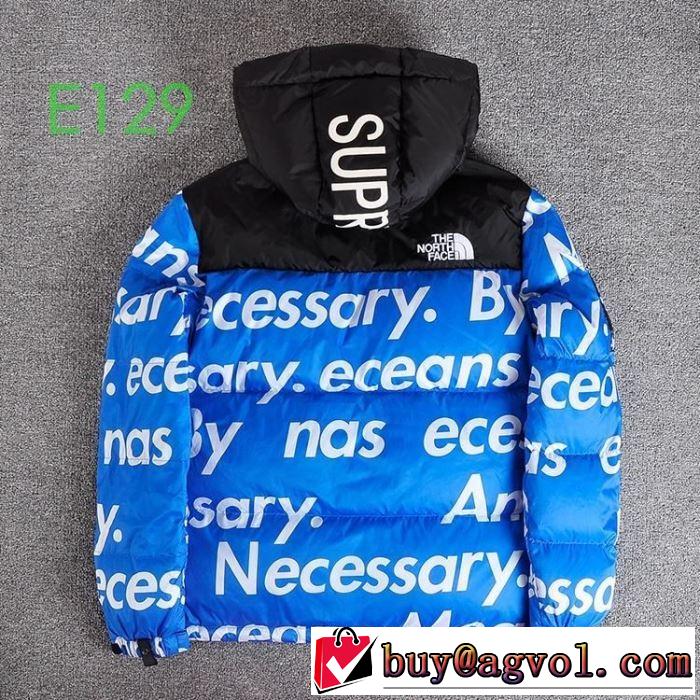 ファッション上級者向け ダウンジャケット シュプリーム SUPREME 3色可選  Supreme X TNF 2019秋、イチオシ上品