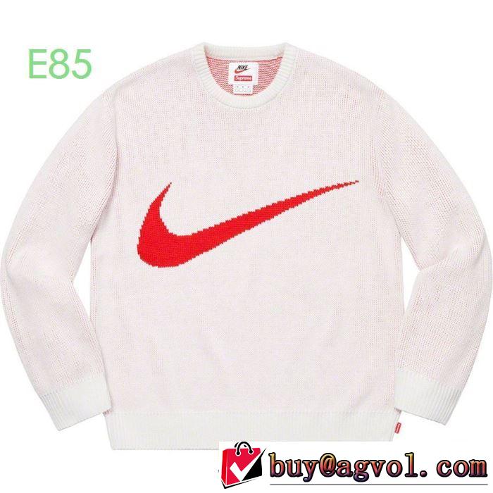 機能性が良くブランド新品 Supreme  NikeX Swoosh Sweater 3色可選  プルオーバーパーカー 【最新】2019年秋冬のトレンド速報