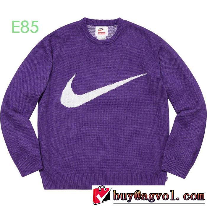 機能性が良くブランド新品 Supreme  NikeX Swoosh Sweater 3色可選  プルオーバーパーカー 【最新】2019年秋冬のトレンド速報