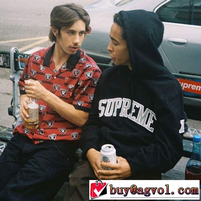 2019年秋冬に欠かせない Supreme NFL x Raiders x &x27;47 Hooded Sweatshirt  2色可選  パーカー 今から取り入れられるトレンド