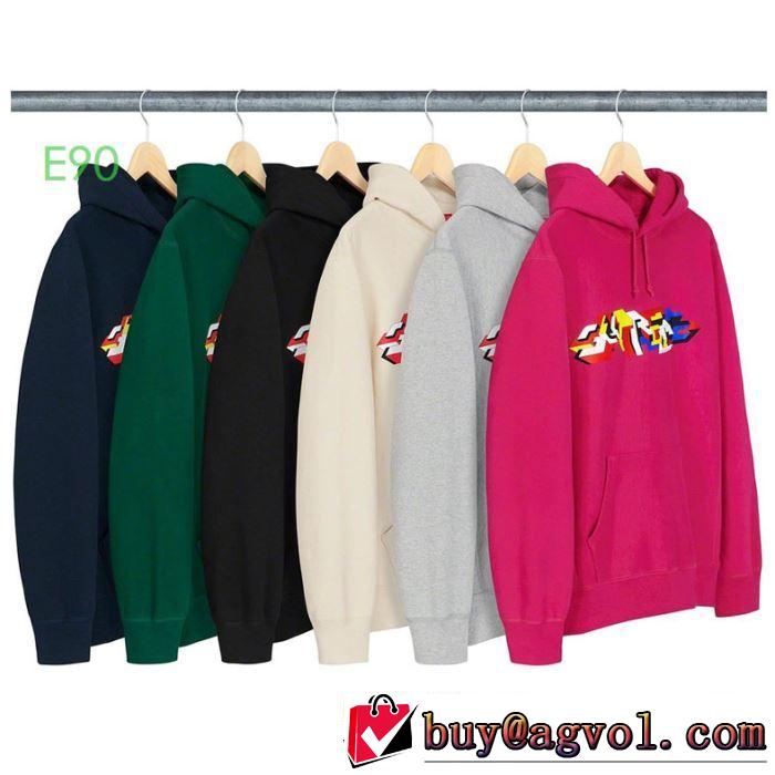 大胆なチェックの人気トレンド   多色可選  パーカー 19FW Hooded Sweatshirt寒い季節トレンド上品