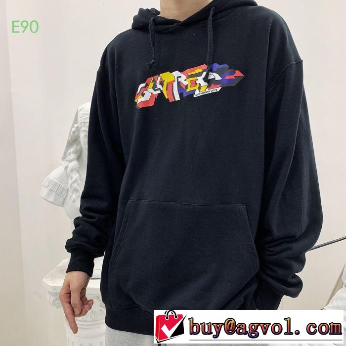大胆なチェックの人気トレンド   多色可選  パーカー 19FW Hooded Sweatshirt寒い季節トレンド上品