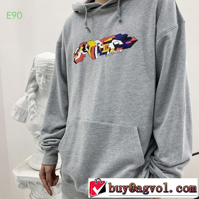 大胆なチェックの人気トレンド   多色可選  パーカー 19FW Hooded Sweatshirt寒い季節トレンド上品