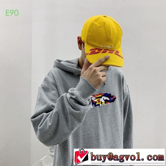 大胆なチェックの人気トレンド   多色可選  パーカー 19FW Hooded Sweatshirt寒い季節トレンド上品