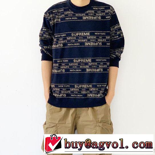 絶妙な大人っぽさと遊び心 Supreme 19aw Metallic Jacquard Crewneck 3色可選 プルオーバーパーカー 今年らしいおすすめ新品
