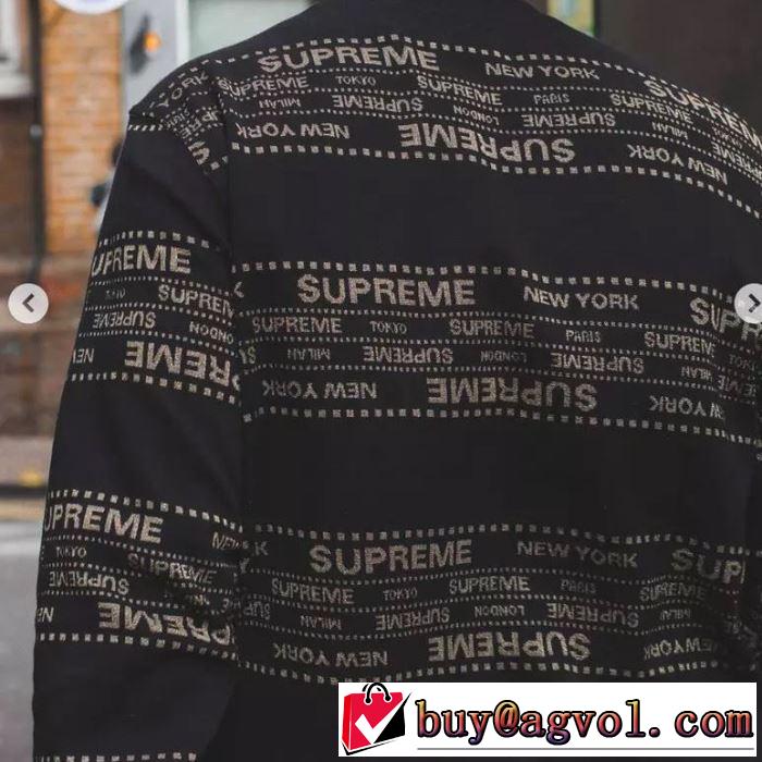 絶妙な大人っぽさと遊び心 Supreme 19aw Metallic Jacquard Crewneck 3色可選 プルオーバーパーカー 今年らしいおすすめ新品