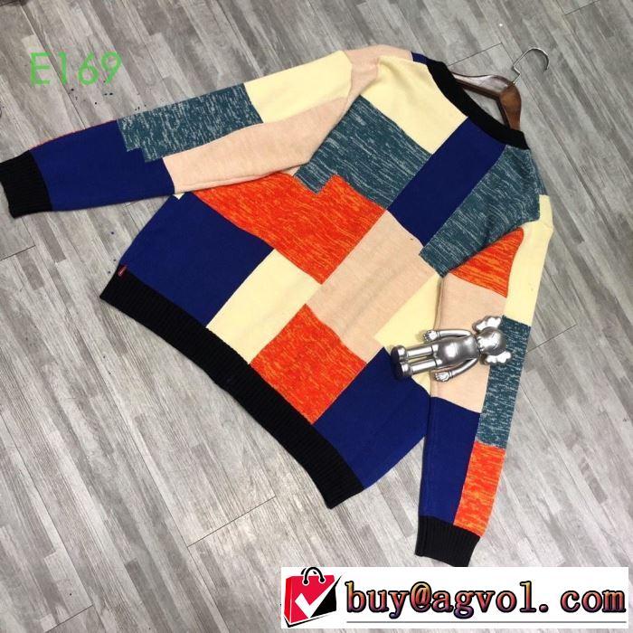 お洒落で秋冬注目トレンド Supreme 19AW  Patchwork Mohair Cardigan  大人かわいい秋冬コーデを楽しみ ニットコート