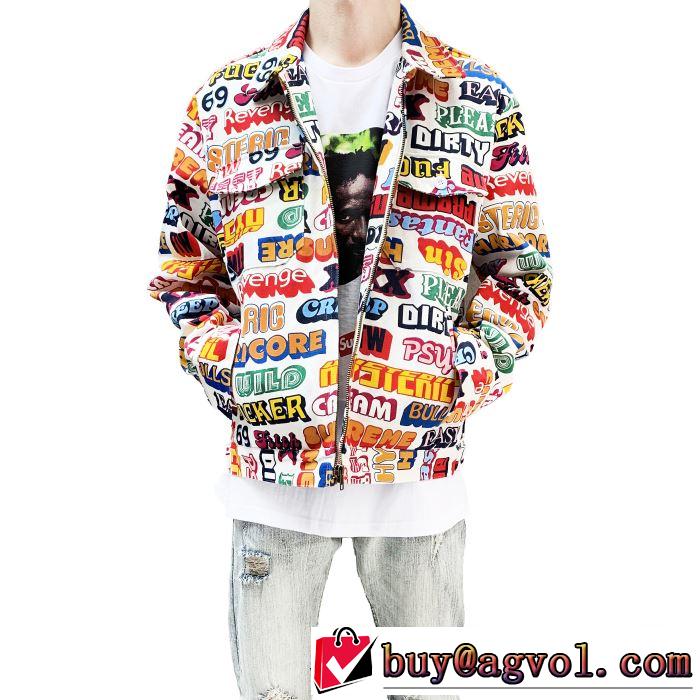 2色可選 ブルゾン 気になる2019年秋のファッション Supreme x Hysteric Glamour textwork jacket
