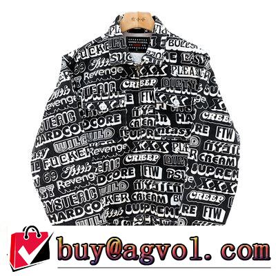 2色可選 ブルゾン 気になる2019年秋のファッション Supreme x Hysteric Glamour textwork jacket