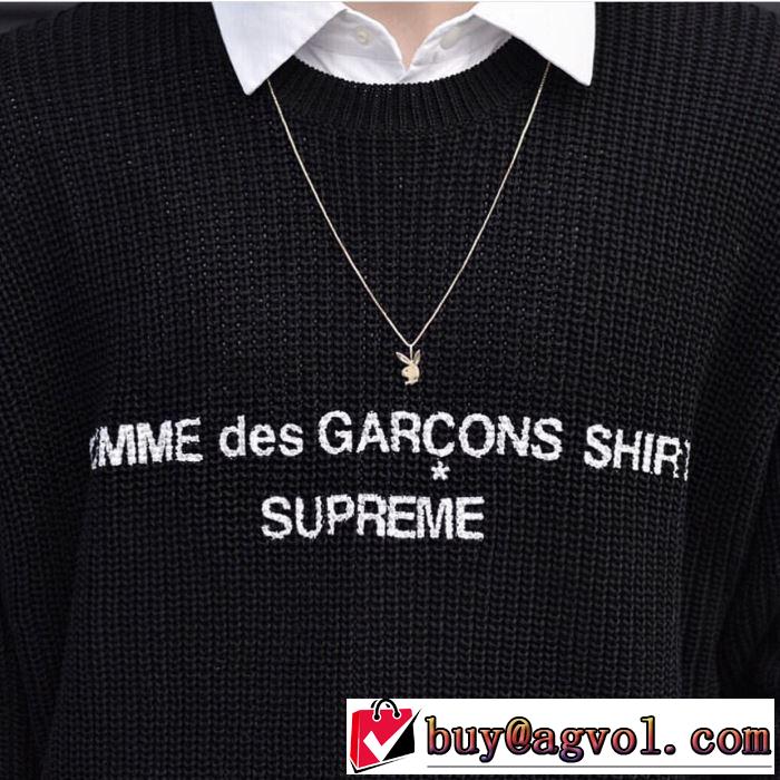 Supreme x Comme des Garons SHIRT Sweater 3色可選  2019秋冬最重要アイテム プルオーバーパーカー