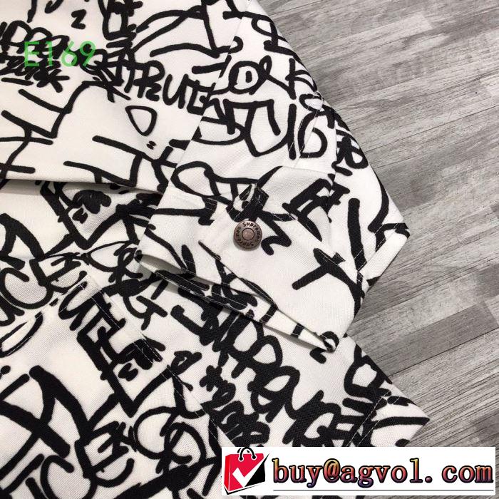 2019-2020秋冬流行色紹介 Supreme X Cdg SHIRT Printed Canvas Chore  ブルゾン さわやかに新品おすすめ