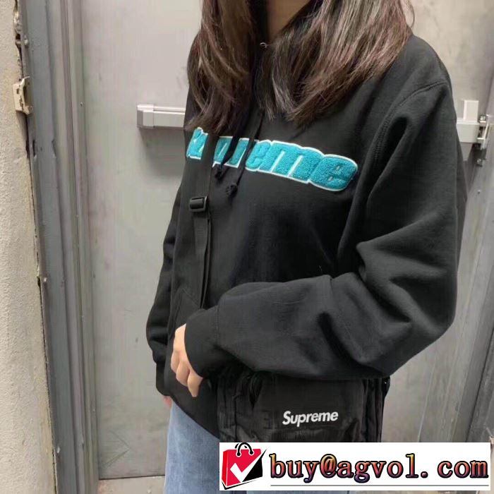 【2019秋冬】の注目トレンド SUPREME CHENILLE LOGO HOODED 3色可選  パーカー  今季トレンドをうまく取り