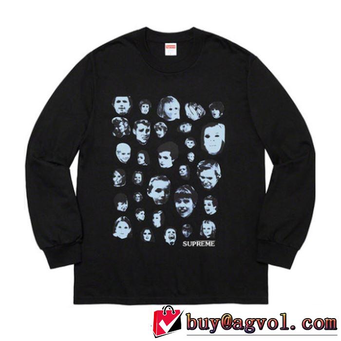 毎日はちょっとイイ秋冬新品 Supreme 19FW Faces LS Tee お洒落で秋冬注目トレンド 2色可選  プルオーバーパーカー
