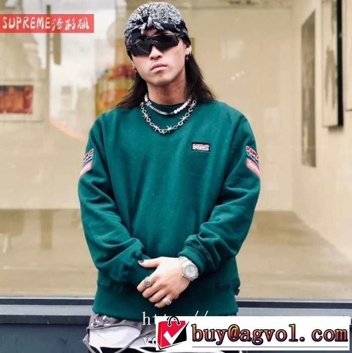 2色可選 SUPREME 秋冬ファッションコーディネート シュプリーム  最重要！2019秋冬トレンド プルオーバーパーカー