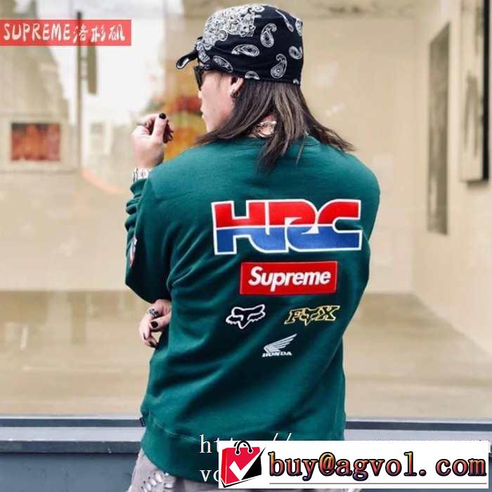 2色可選 SUPREME 秋冬ファッションコーディネート シュプリーム  最重要！2019秋冬トレンド プルオーバーパーカー