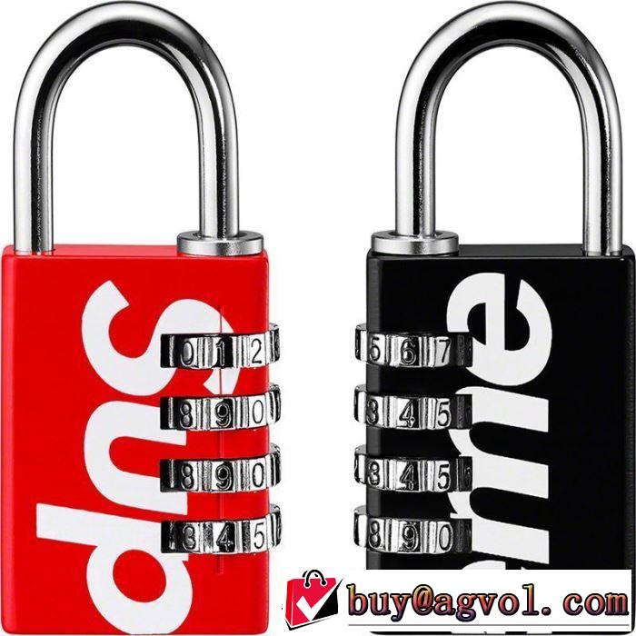 オススメしたい最新注目ファション 暗号錠 2色可選  Supreme 19SS Master Lock Numeric  夏らしい季節感