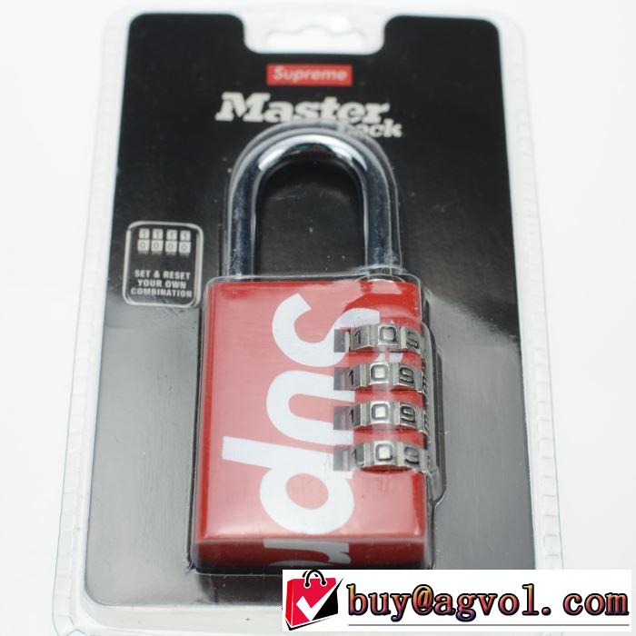 オススメしたい最新注目ファション 暗号錠 2色可選  Supreme 19SS Master Lock Numeric  夏らしい季節感