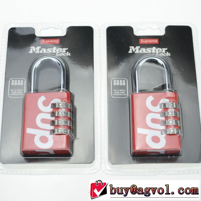 オススメしたい最新注目ファション 暗号錠 2色可選  Supreme 19SS Master Lock Numeric  夏らしい季節感