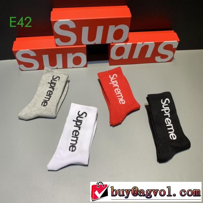 さわやかに新品おすすめ シュプリーム 靴下 SUPREME  2019秋冬トレンド押さえておきたい